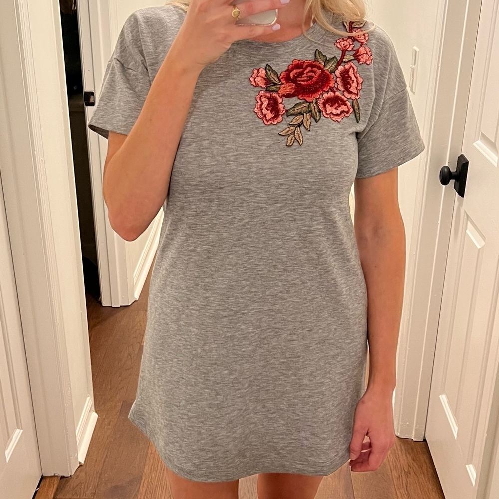 Potter’s Pot Embroidered Shirt Dress